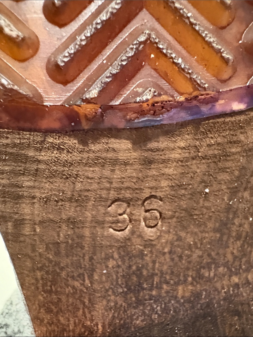 Sanita Brown Leather Clogs with Buckle - Picture 5 of 6